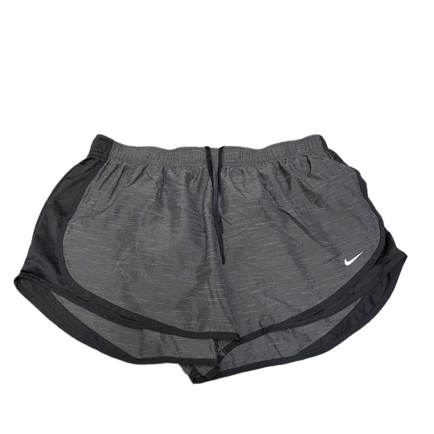 Nike Running Shorts Fits as Womens 2XL 34" Waist Black Mesh Panels Drawstring