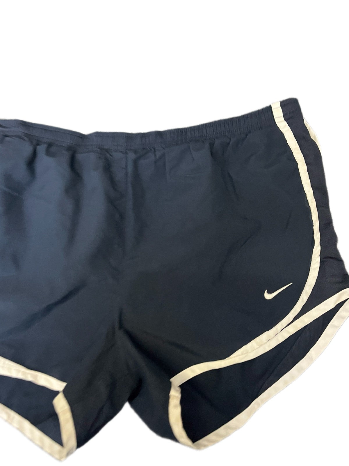 Nike Dri-FIT Running Shorts Fits as Womens XL 34" Waist Navy Lined Dolphin Hem