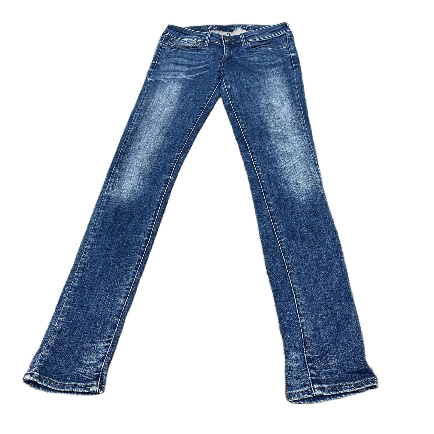 Levi's Jeans Fits as Womens 28" Waist Blue Slight Curve Denim Grunge Skinny Leg