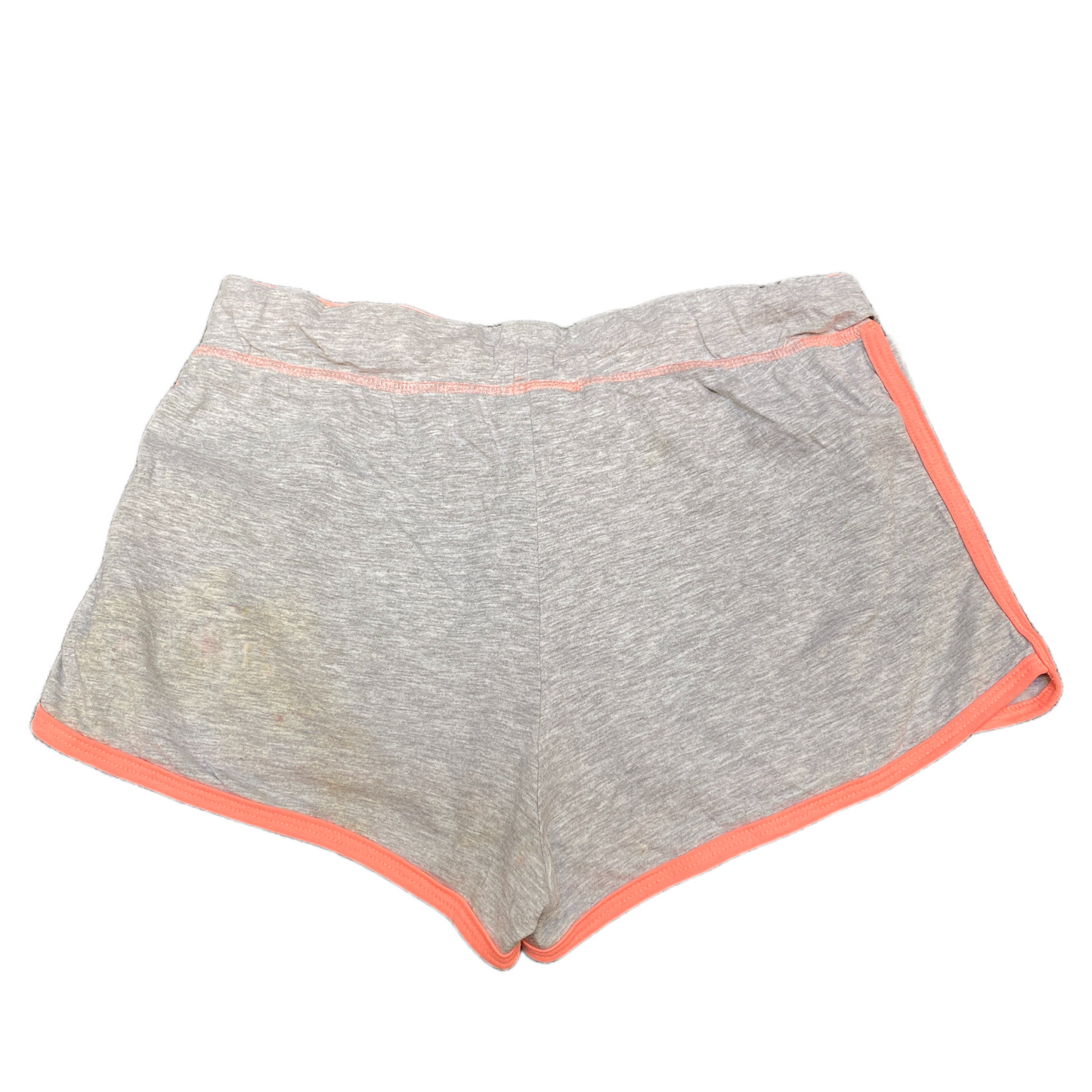 Running Sprinter Shorts Womens L 31" Waist Grey Athletic Gym Workout Dolphin Hem