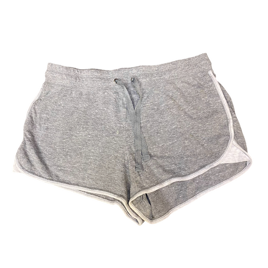 Running Sprinter Shorts Womens Large Grey Athletic Fit Workout Drawstring Waist