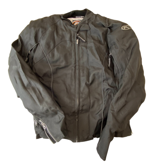 Fieldsheer Racing Motorcycle Jacket Women Medium Black High Performance Full Zip