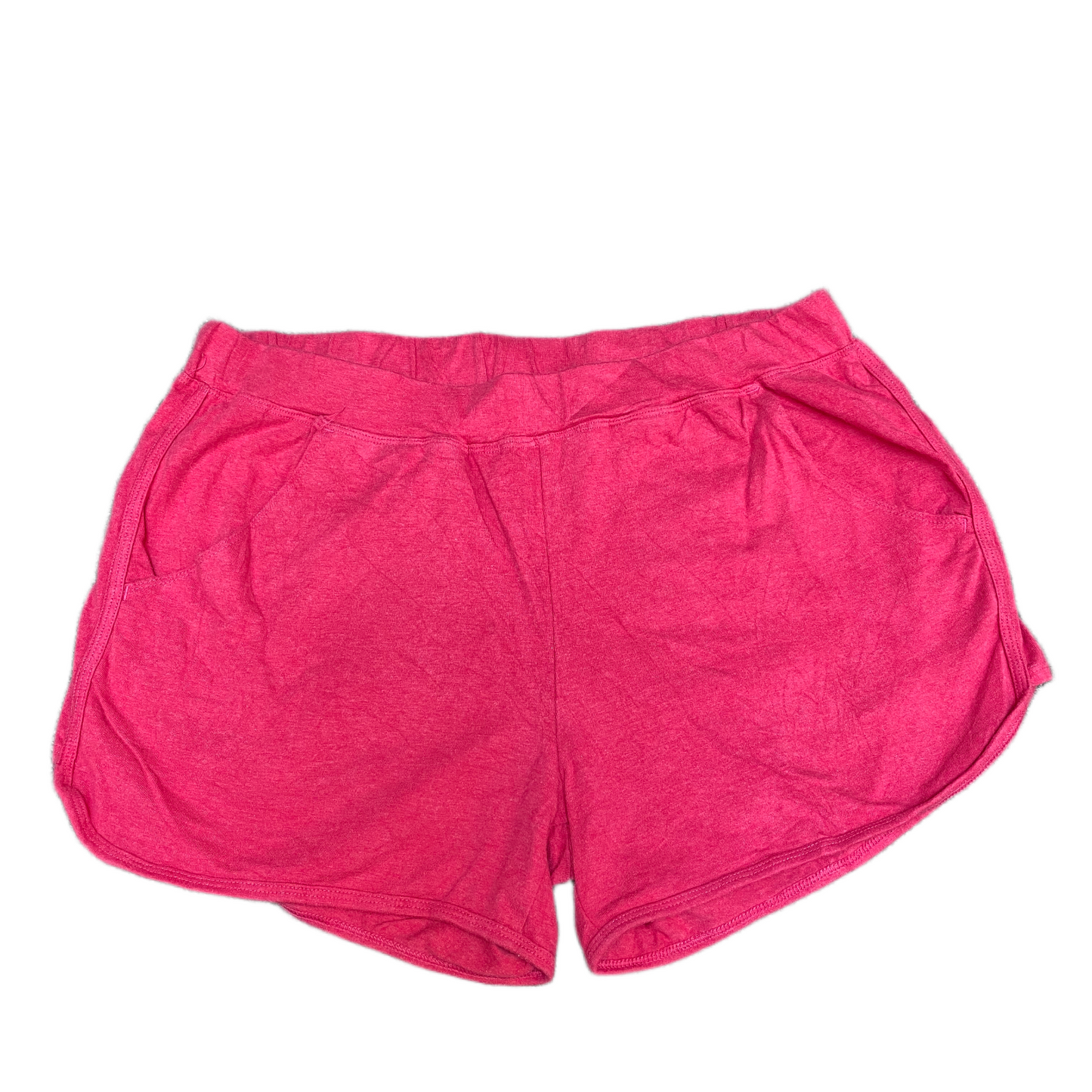 Running Sprinter Shorts Womens L 30" Waist Pink Athletic Gym Workout Stretchy