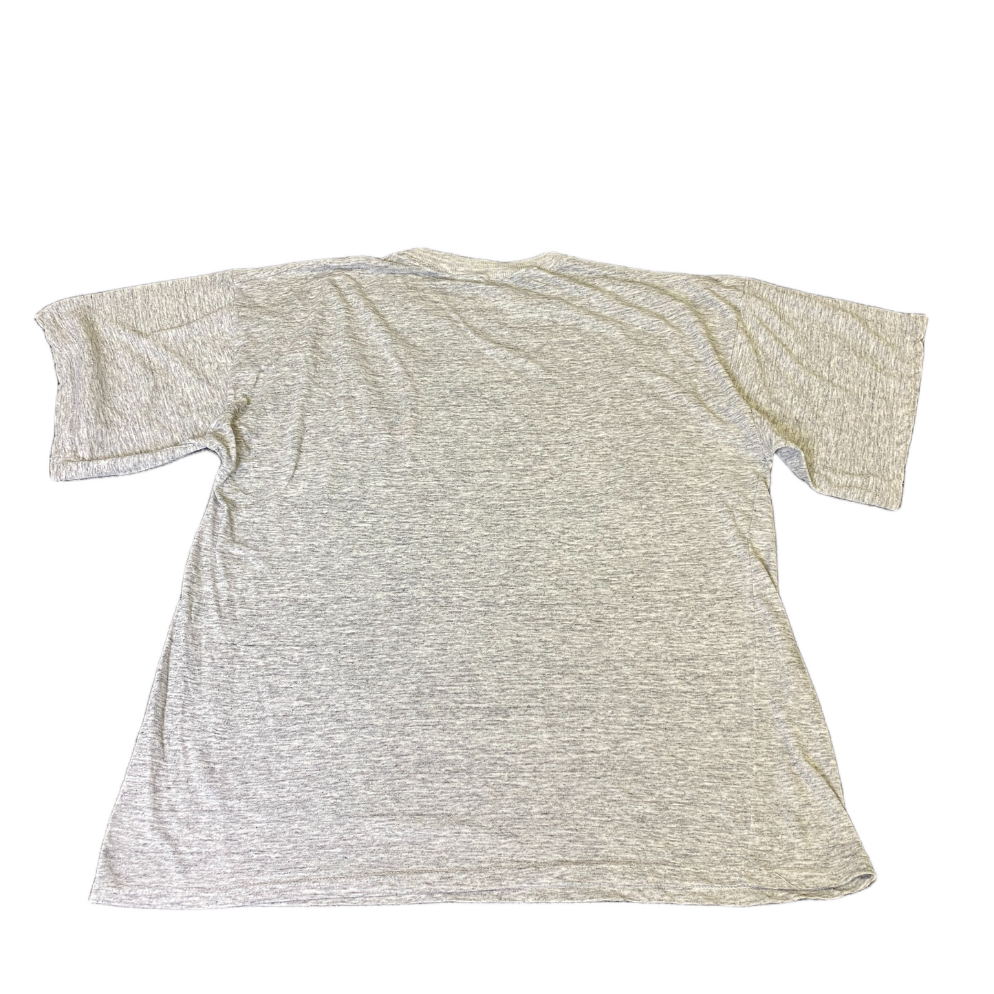 Nike T-Shirt Mens M Grey Heather Embroidered Swoosh Logo Short Sleeve Pullover