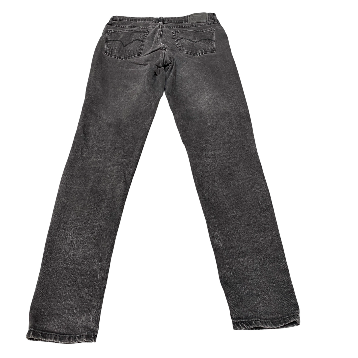Levi's Jeans Womens 28" Waist Black Premium Stretch Flat Front 711 Skinny Leg