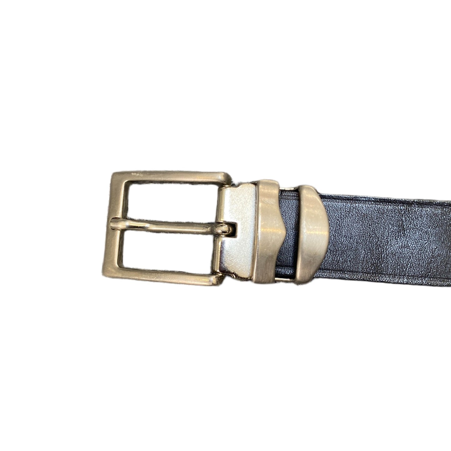 Eastside Waist Belt Mens Black Leather Adjustable Silver Pin Buckle 34.5 Inches