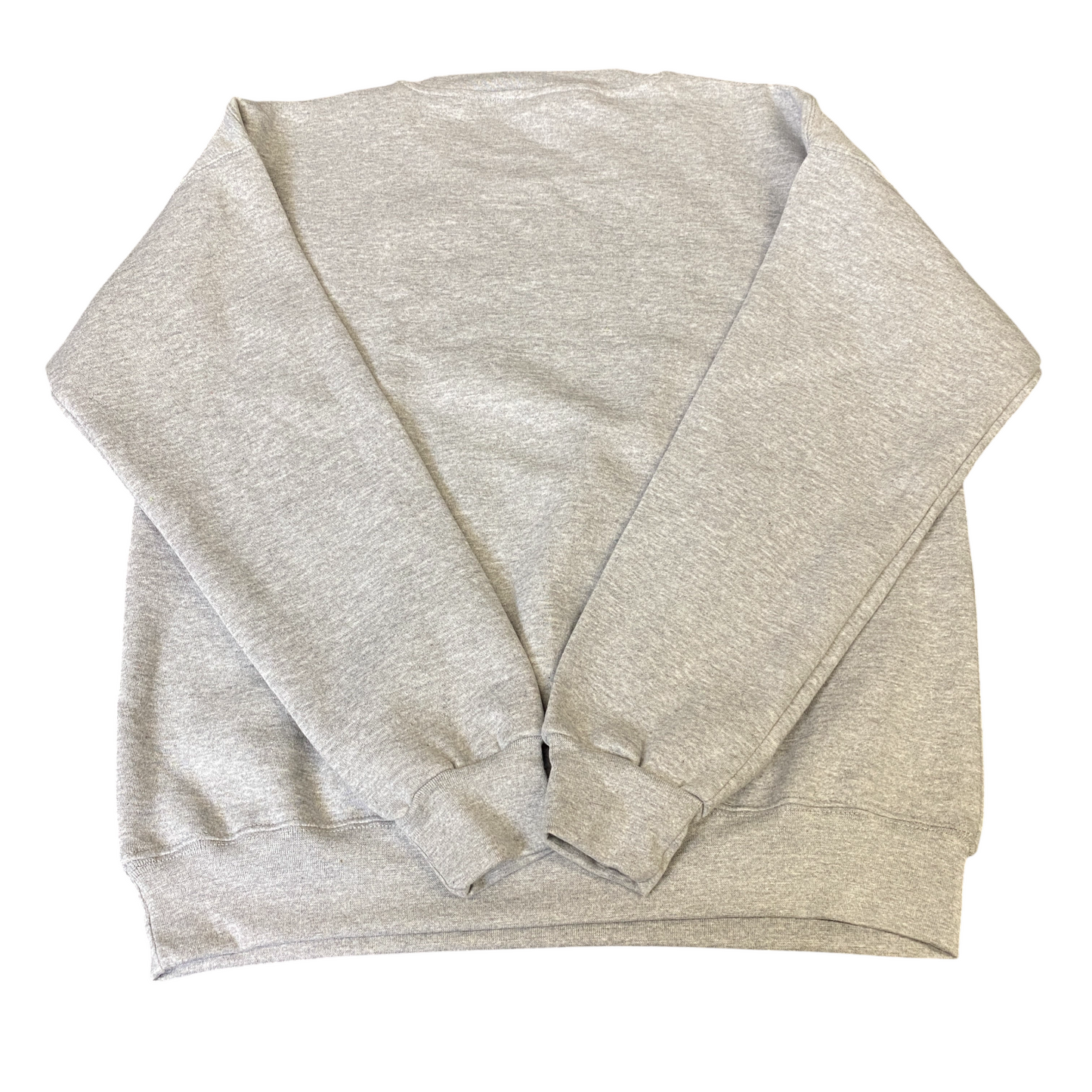 Nike Reworked Sweatshirt Mens Medium Grey Embroidered Spellout Logo Vintage Y2K