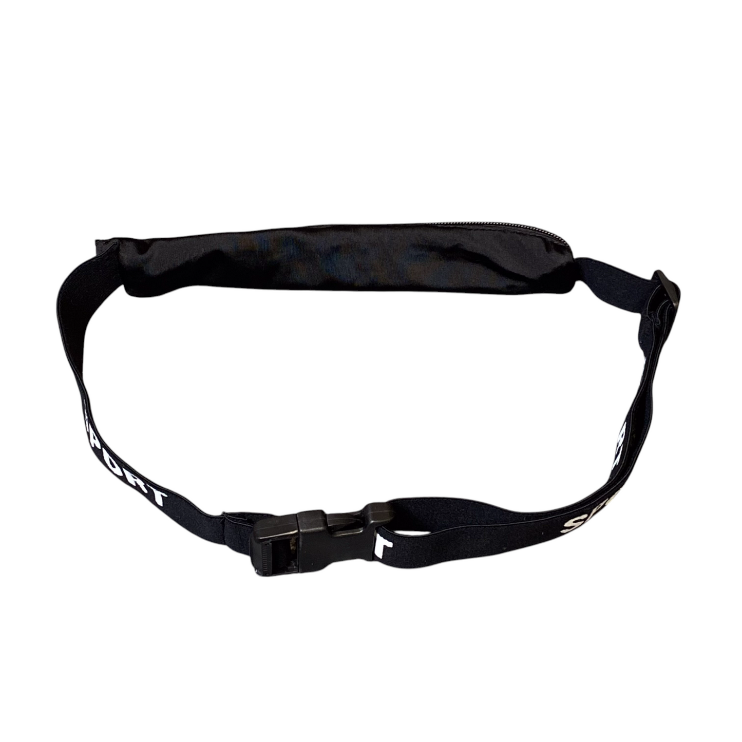 Men Women Sports Travel Waist Fanny Pack Bum Bag Black Adjustable Strap Zipper