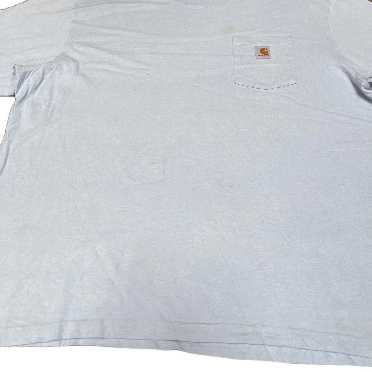 Carhartt Pocket T-Shirt Mens XL Tall Blue Loose Fit Short Sleeve Workwear Tee