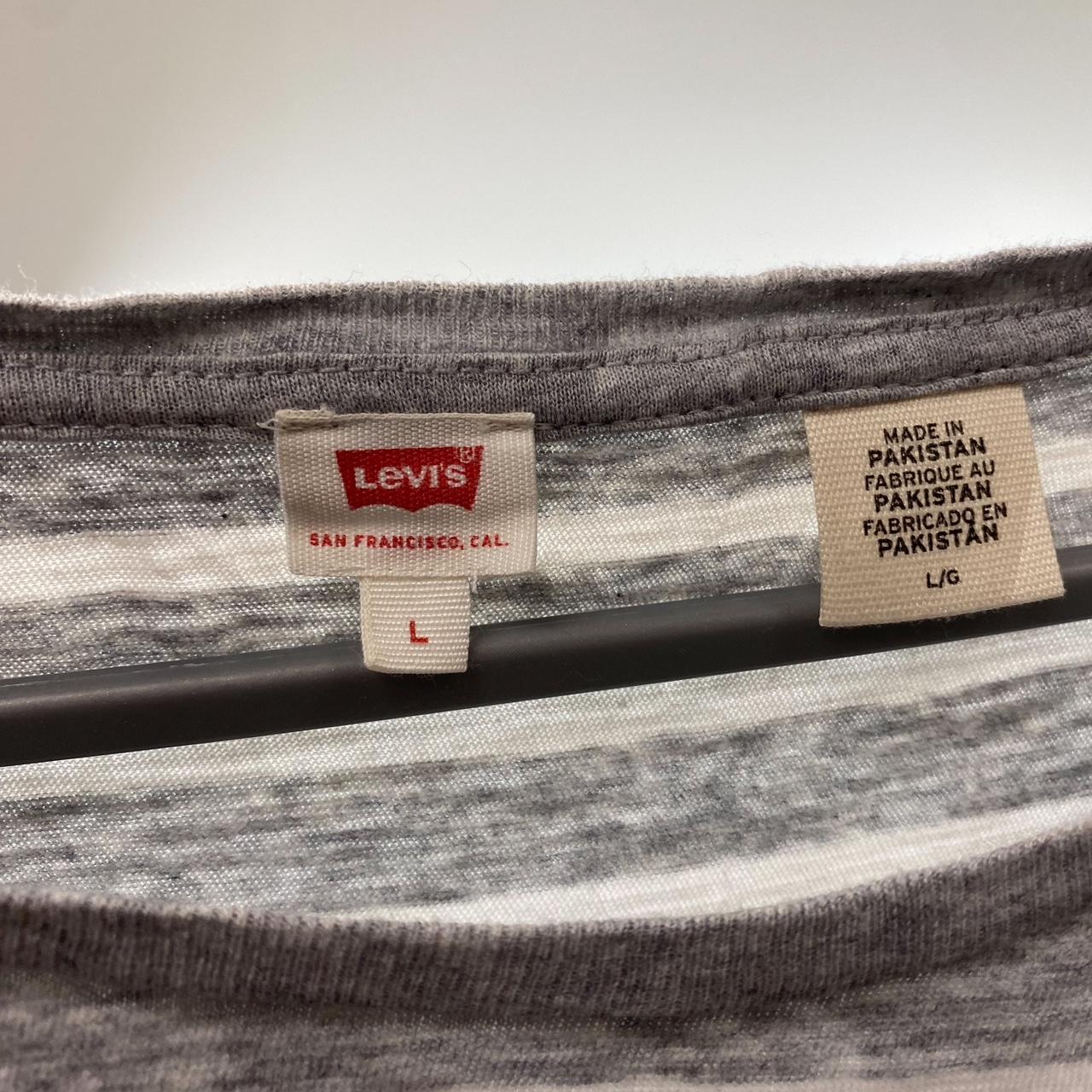 Levis T-shirt Grey stripes Women’s L