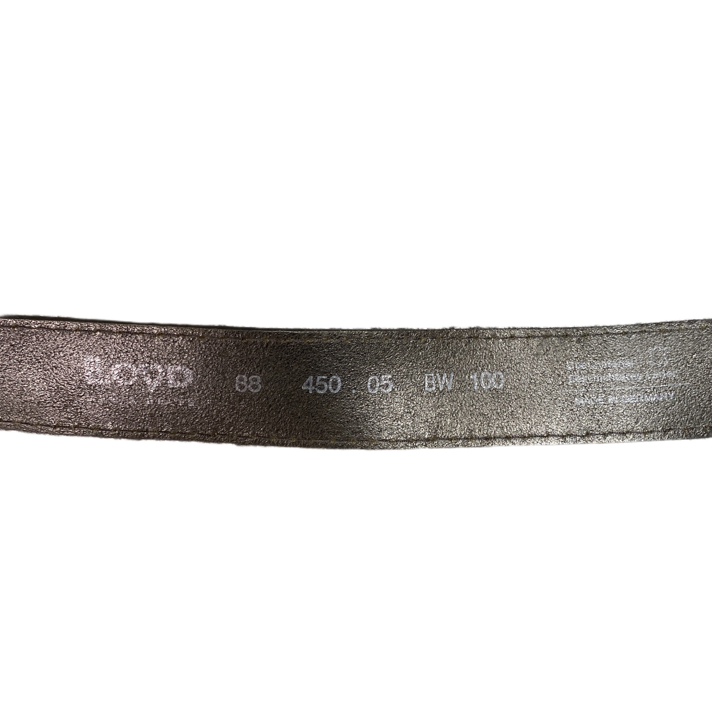 LLOYD Waist Belt Mens Black Leather Adjustable Brass Pin Buckle 43 inches