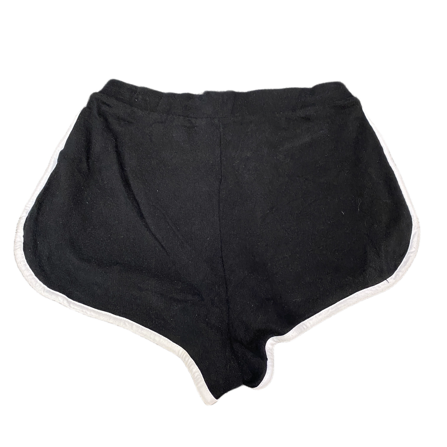 Running Sprinter Shorts Womens S 26" Waist Black Athletic Workout Dolphin Hem
