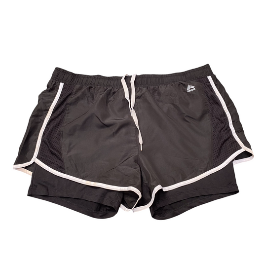 Activewear Running Shorts Womens XL Black Lined Stretch Performance Drawstring