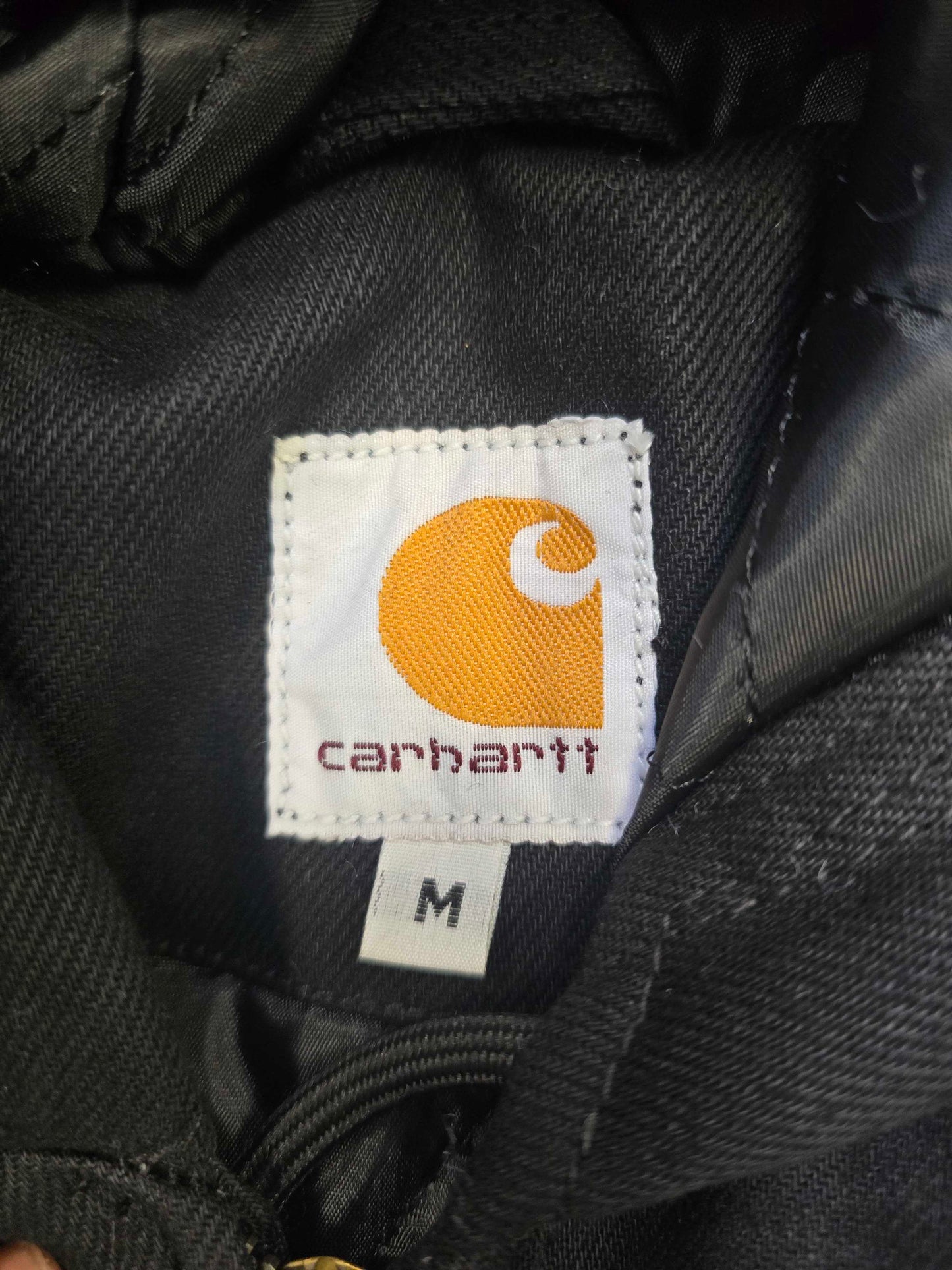 Carhartt Reworked Jacket Men's Black Long Sleeve Hooded Full Zip (Sizes Available)