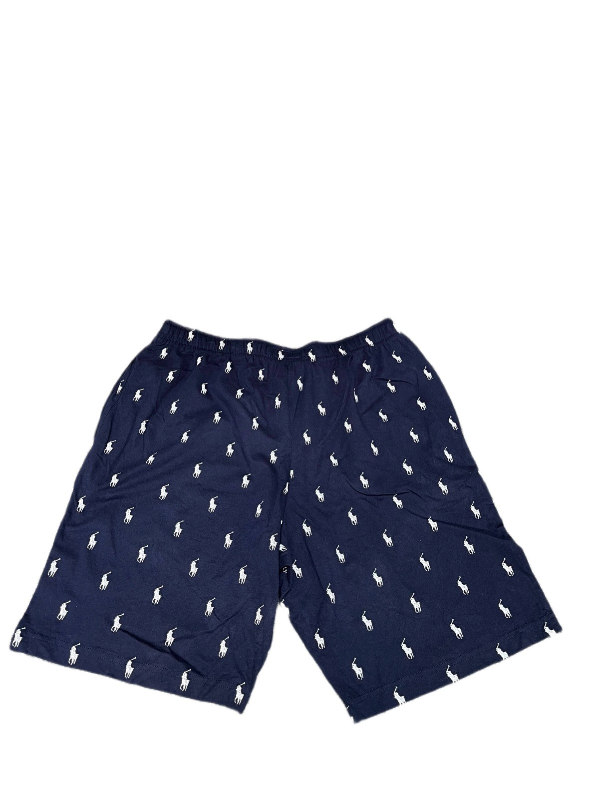 Polo Ralph Lauren Sleepwear Lounge Shorts Mens L 33" Waist Navy White Pony Logo
