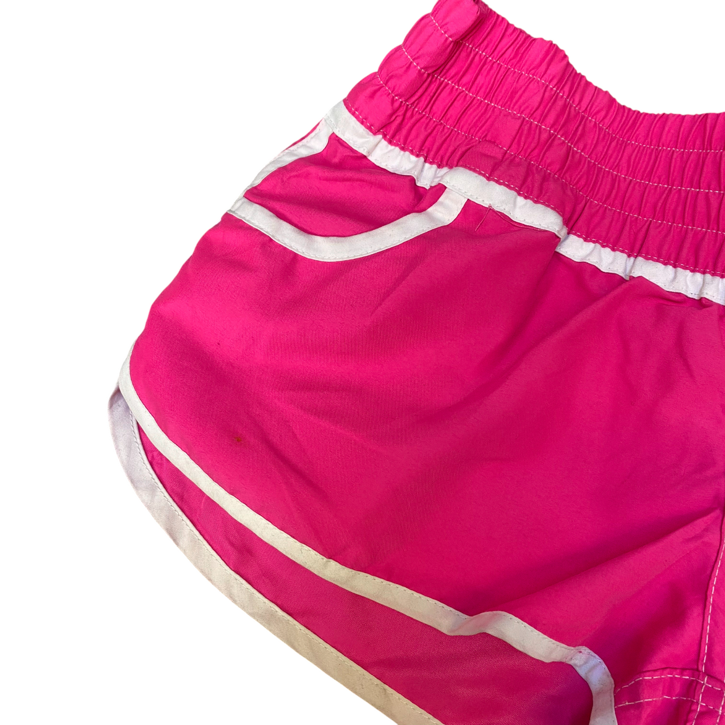 Running Sprinter Shorts Womens Small Pink Athletic  Drawstring Waist Dolphin Hem