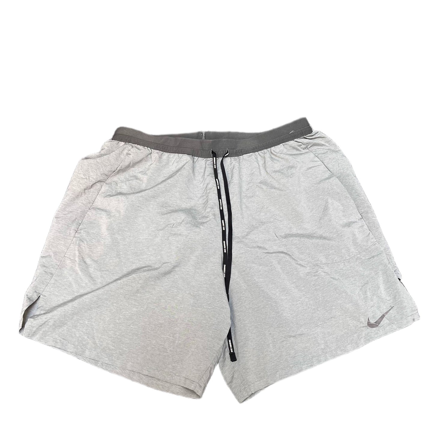 Nike Dri-FIT Running Shorts Fits as Mens S 29" Waist Grey Performance Drawstring