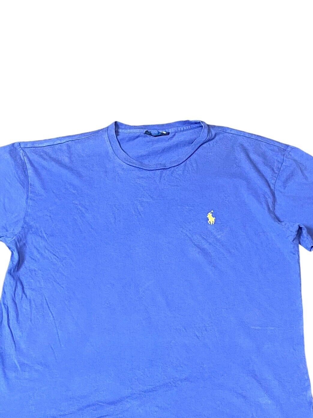 Ralph Lauren T-Shirt Mens S Blue Short Sleeve Logo Crew Neck Pullover Casual Tee