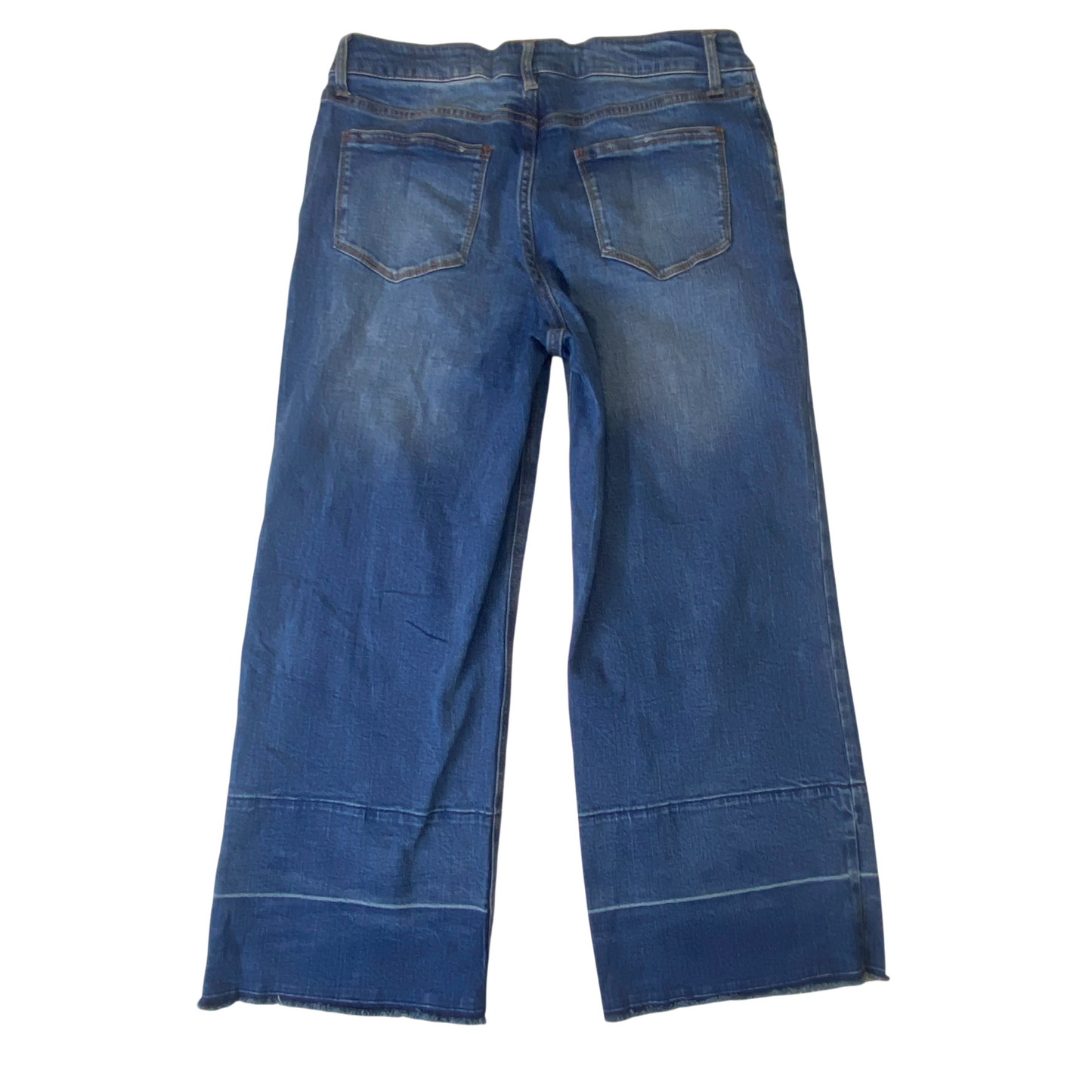 Oeillet Jeans Womens Medium W28 L23 Blue Denim Casual Straight Fit Flat Front