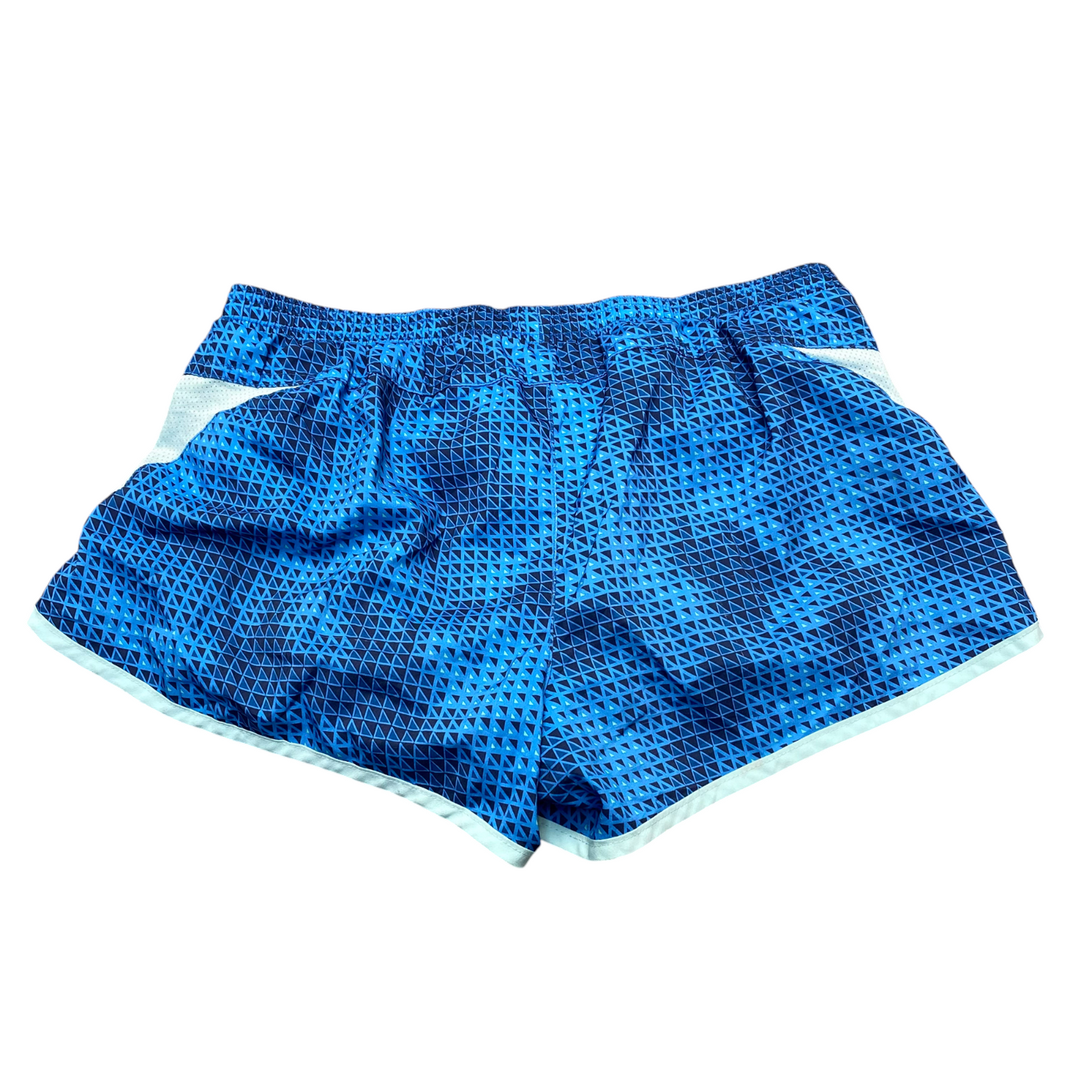 Athletic Two-Toned Shorts Womens Small Blue Elastic Waist Dolphin Hem Athletic