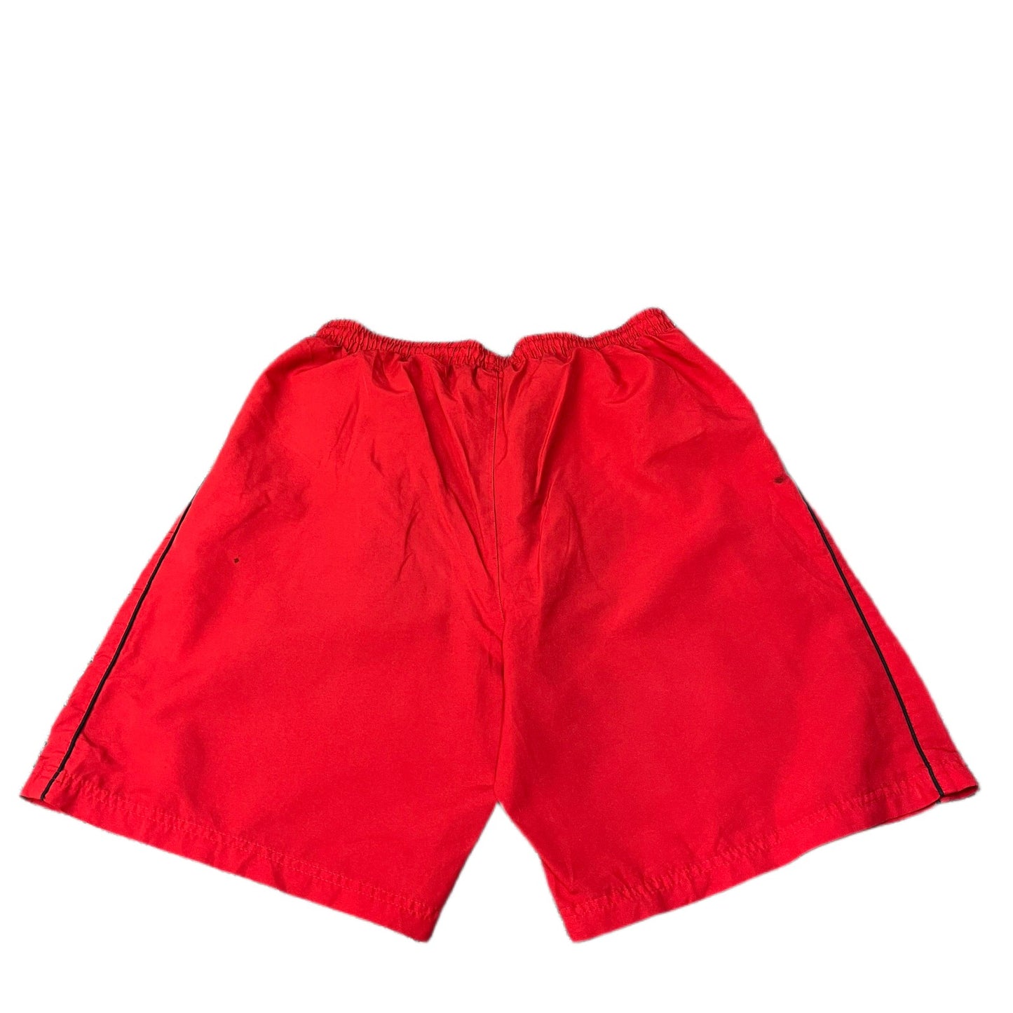 Vtg Umbro Swim Trunks Board Shorts Mens XS 28" Waist Red Mesh Lined Drawstring