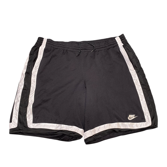 Nike Basketball Shorts Men XL Black Allover Mesh Workout Athletic Fit Drawstring