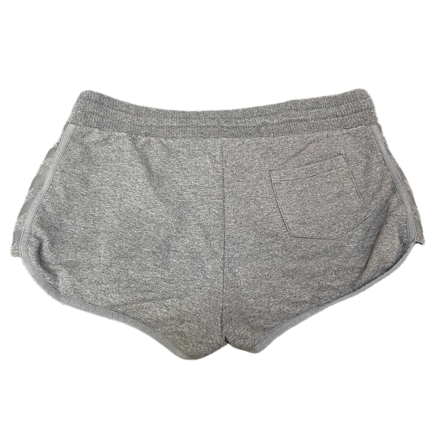Running Sprinter Shorts Womens S 31" Waist Grey Athletic Gym Workout Dolphin Hem