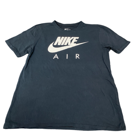 Vtg Nike Air T-Shirt Womens L Black Athletic Cut Swoosh Logo Short Sleeve Tee