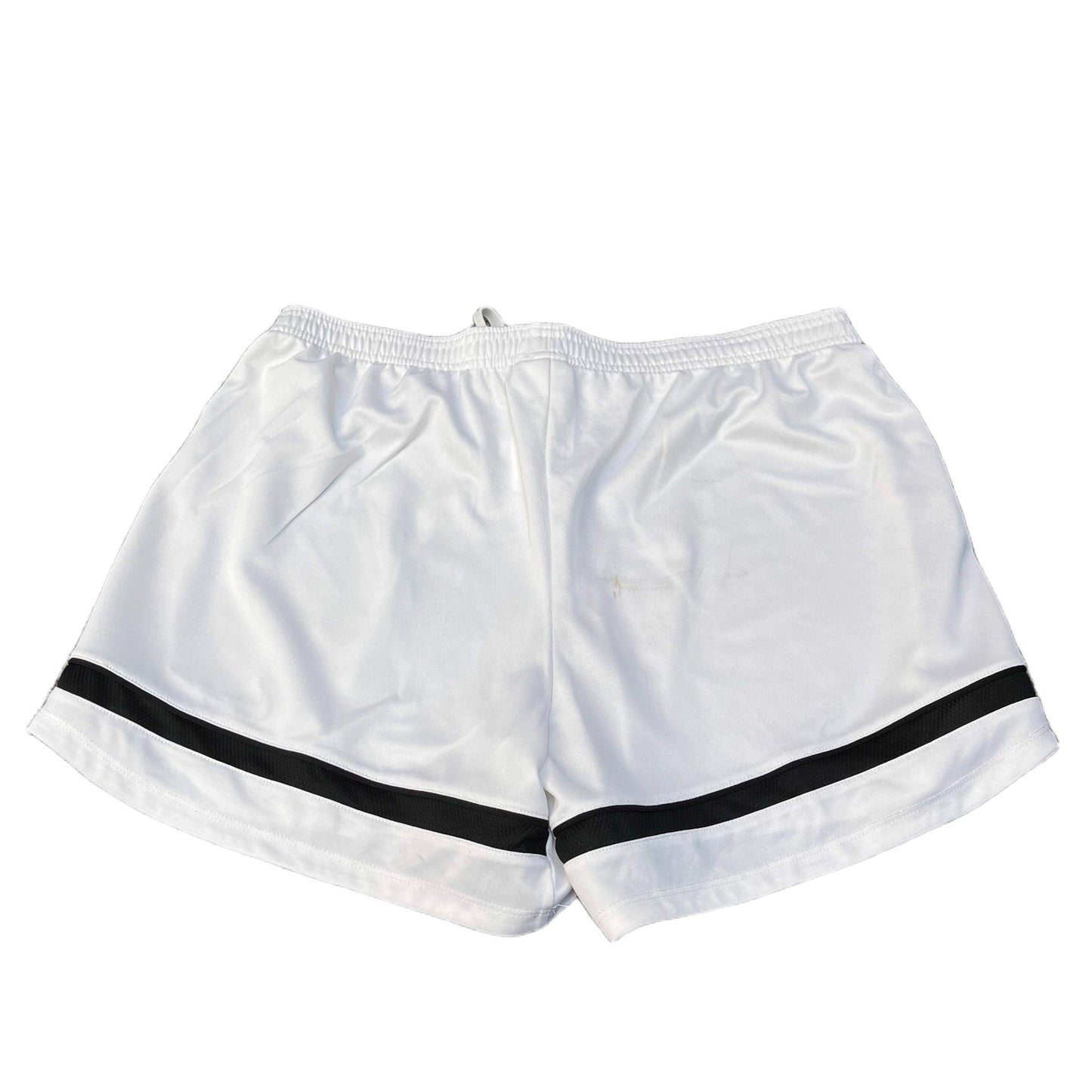 Nike Dri-FIT Soccer Shorts Womens L 31" Waist White Athletic Training Drawstring