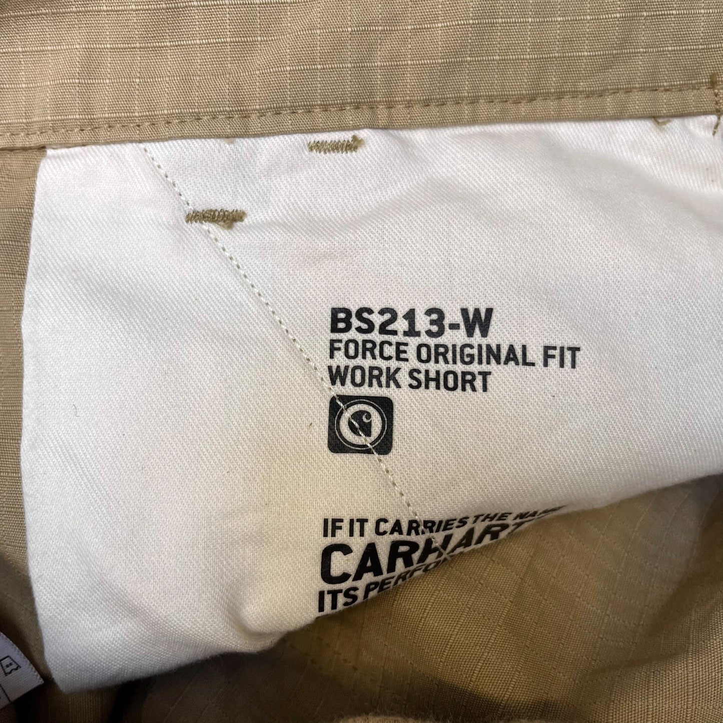 Carhartt Force Work Shorts Fits as Womens Large 32" Waist Original Fit BS213-W