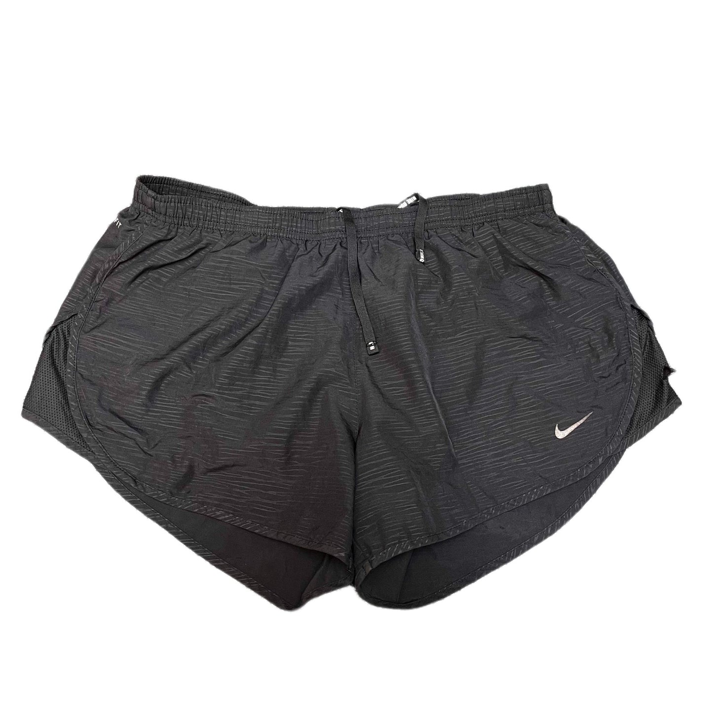 Nike Dri-FIT Running Shorts Fits as Womens Medium 29" Waist Black Dolphin Hem