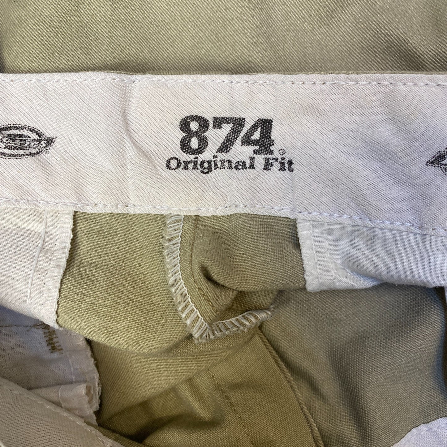 Carhartt Pants Mens Large Beige Work 874 Original Fit High Waisted Straight Leg