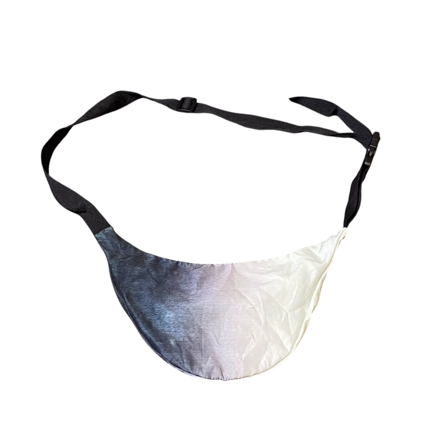 Hollister Unisex Waist Fanny Pack Bum Bag White Blue Tie Dye Adjustable Zipper
