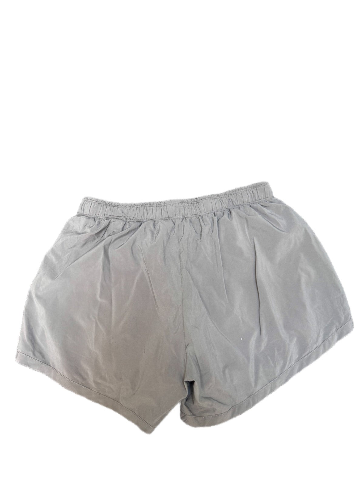 Nike Just Do It Running Shorts Fits as Womens Medium 29" Waist Grey Dolphin Hem