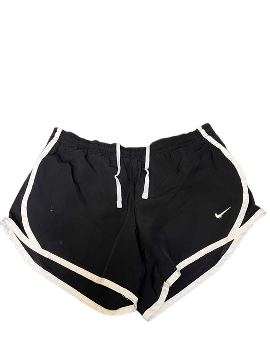 Nike Running Tempo Shorts Fits as Women S 27" Waist Black Dolphin Hem Drawstring