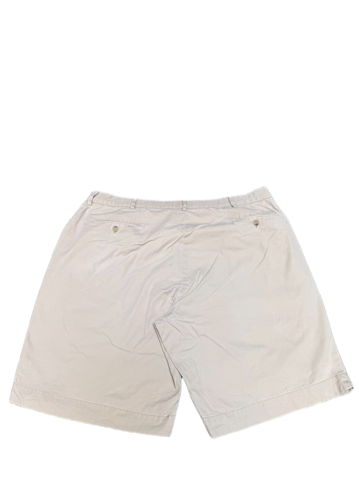 Polo Ralph Lauren Classic Chino Shorts Fits as Men XL 40" Waist Beige Flat Front