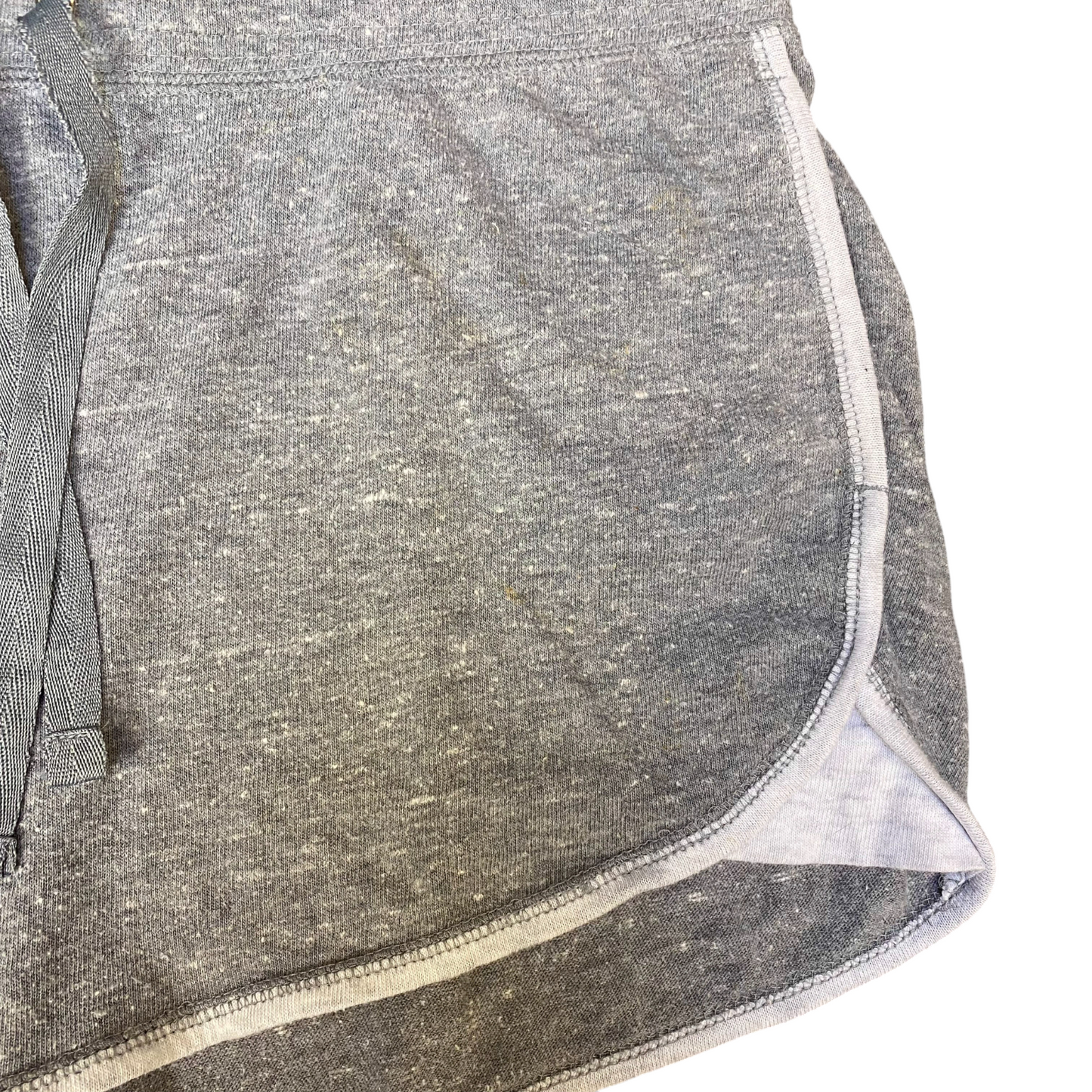 Running Sprinter Shorts Womens Large Grey Athletic Fit Workout Drawstring Waist