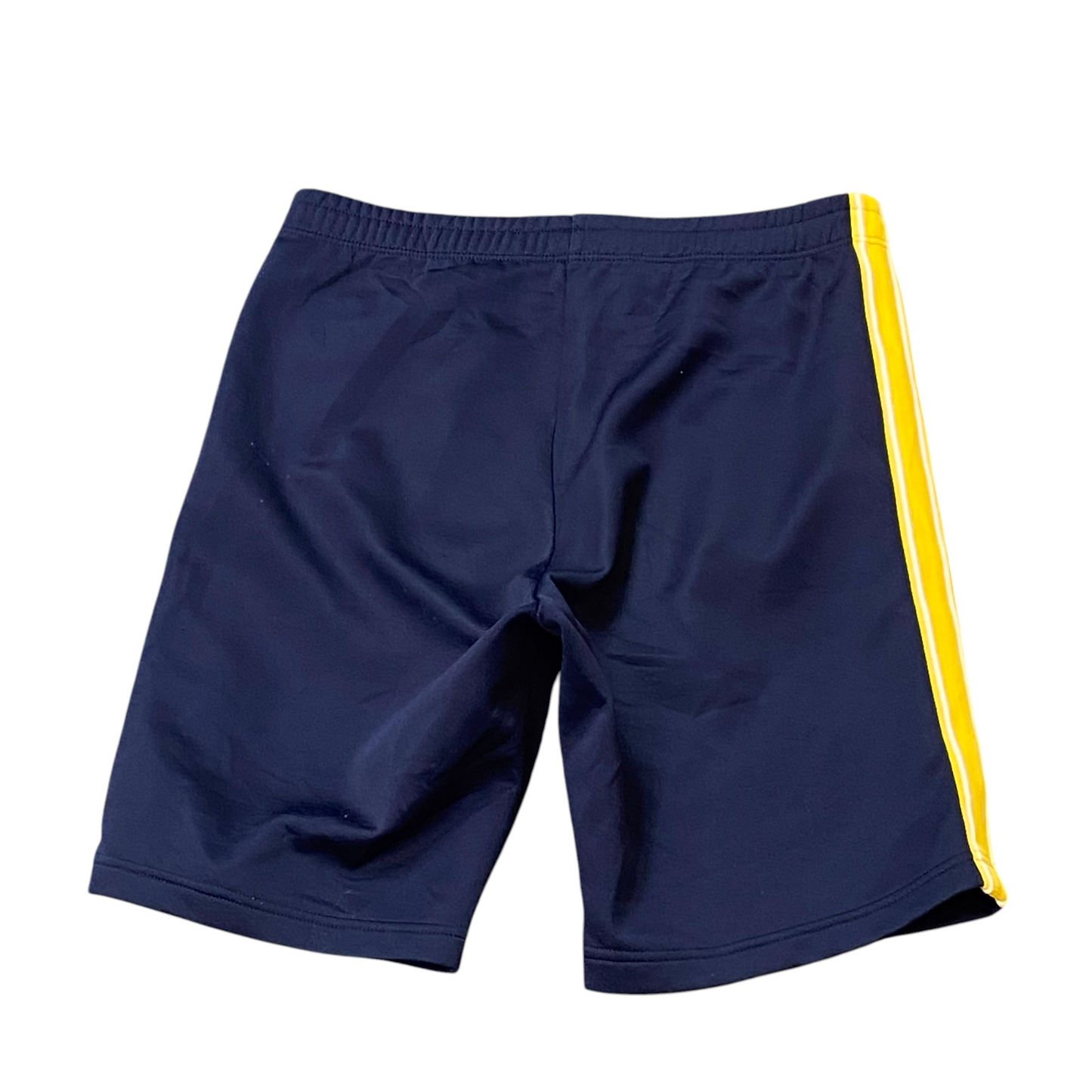 FILA Shorts Mens 32W Blue Spellout Logo Elastic Waist Drawstring Athletic Fit