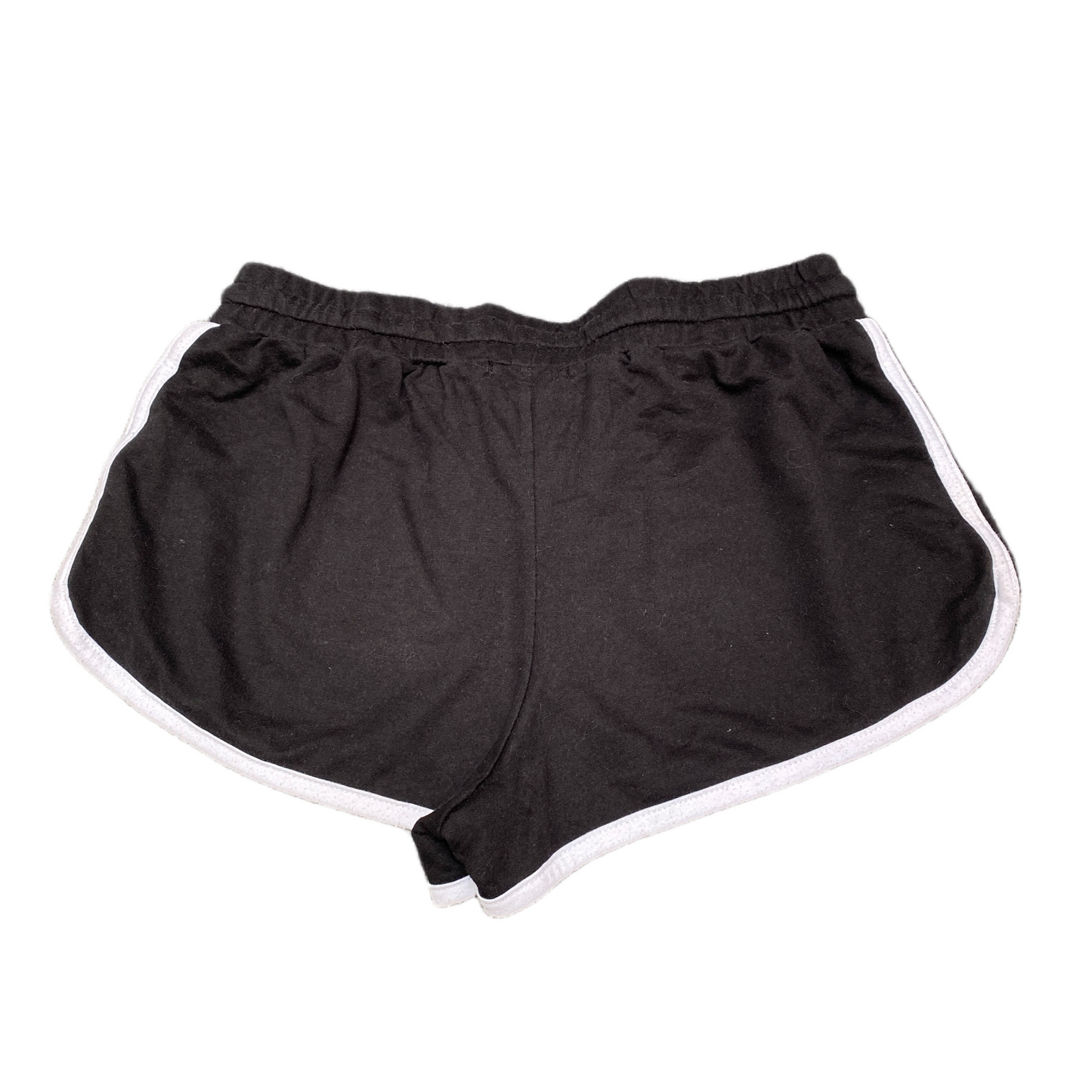 Running Sprinter Shorts Women M 28" Waist Black Athletic Gym Workout Dolphin Hem