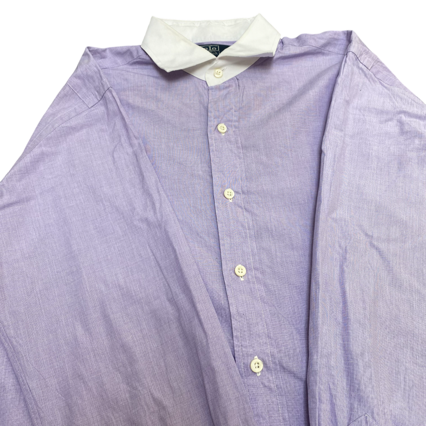 Ralph Lauren Formal Shirt Mens M Purple Regent Classic Fit Long Sleeve Collared