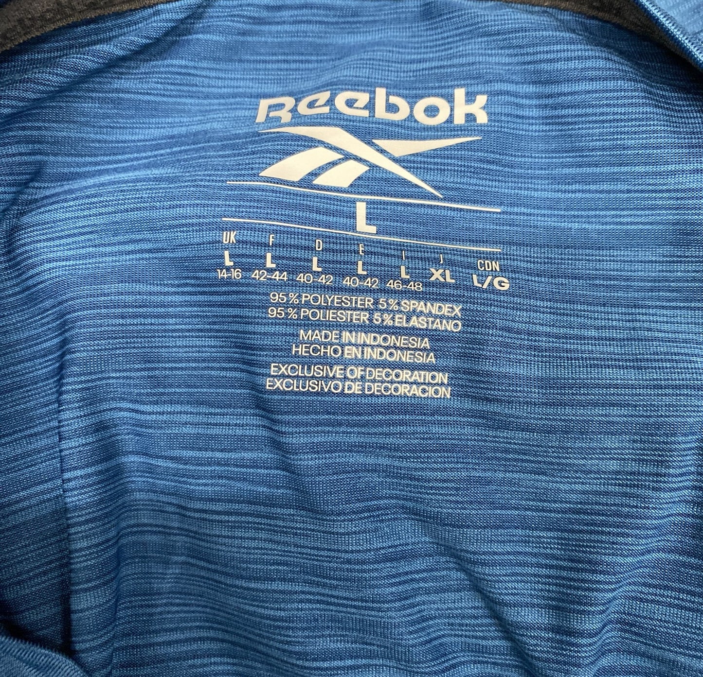 Reebok Speedwick T-Shirt Womens Large Blue Short Sleeve Crew Neck Pullover Tee