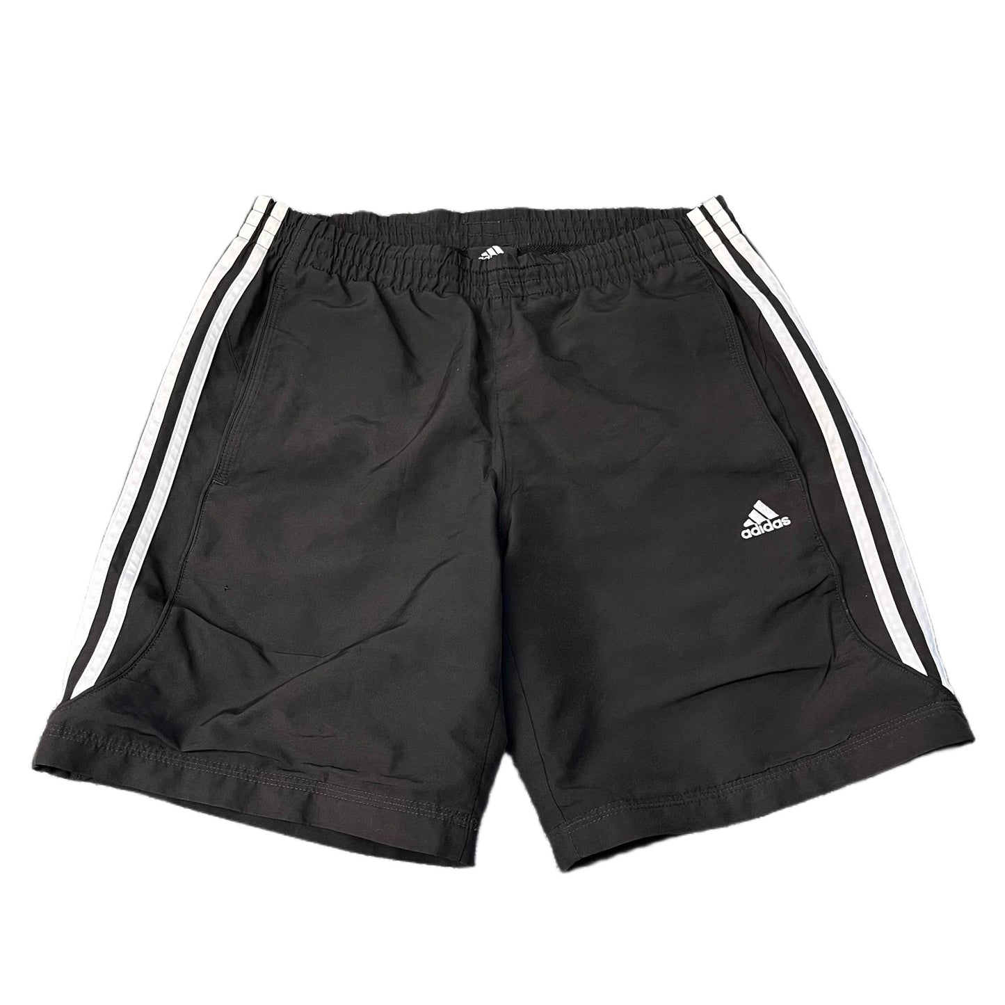 Adidas Running Shorts Mens S 32" Waist Black 3-Stripes Performance Essentials