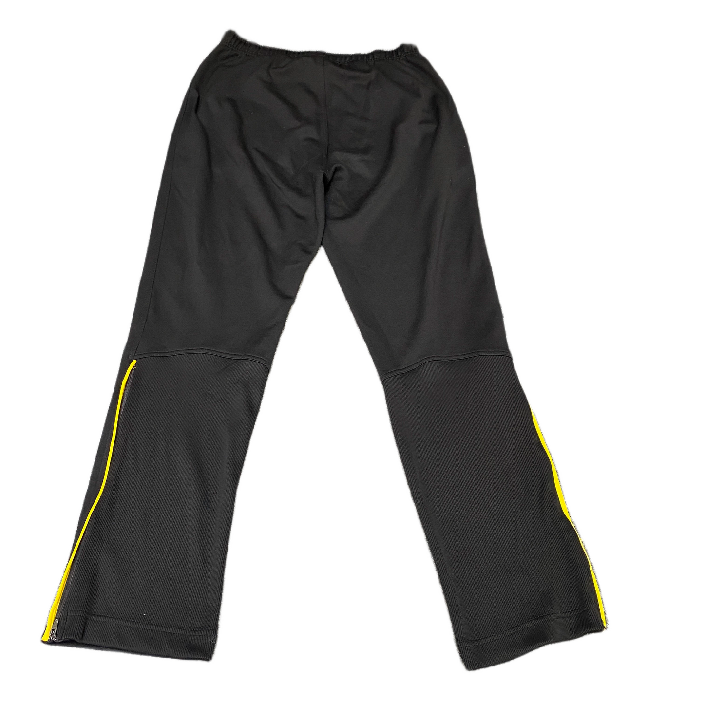 PUMA Joggers Fits as Mens Medium 30" Waist Black Ankle Zip Straight Leg Trouser