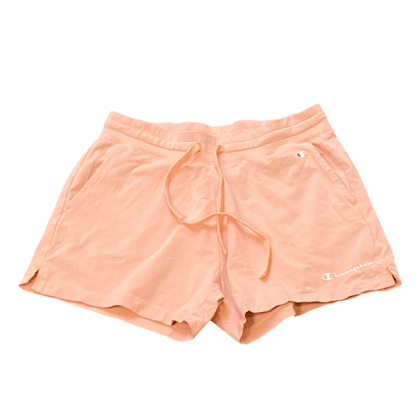 Champion Sprinter Running Shorts Womens Medium Orange Elastic Waist Athletic Fit