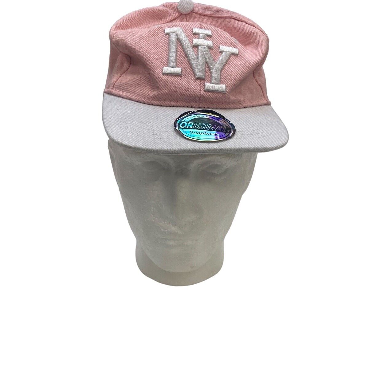 New York Snapback Baseball Cap Pink Adjustable Hat Embroidered Logo