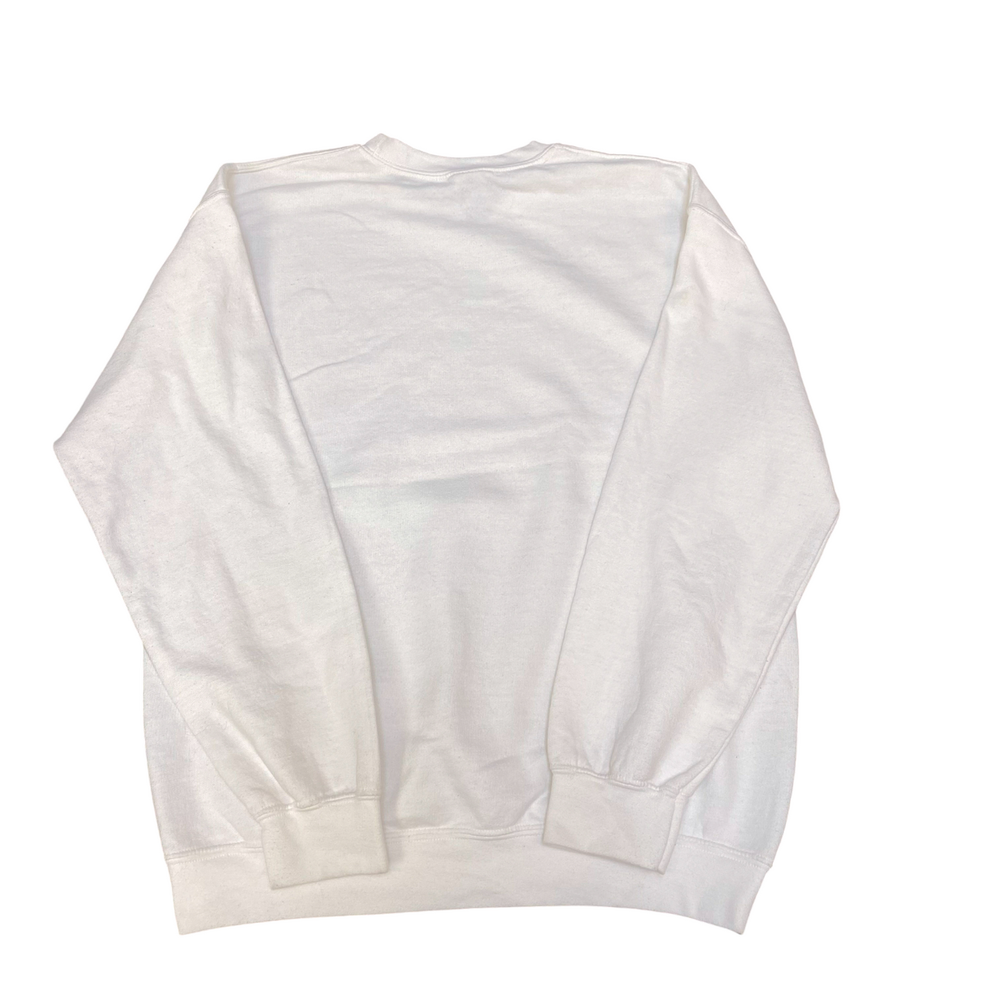 Gildan Sweatshirt Womens Medium White Outer Banks Graphic Long Sleeve Crew Neck