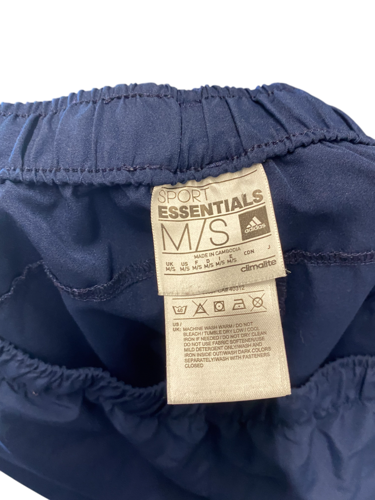 adidas Joggers Womens Medium Blue Sports Essentials Climalite Track Pants