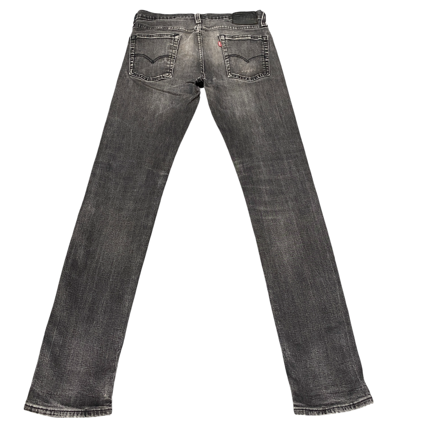 Levi's Jeans Women 30" Waist Grey Denim Red Tab Festival Streetwear Straight Leg