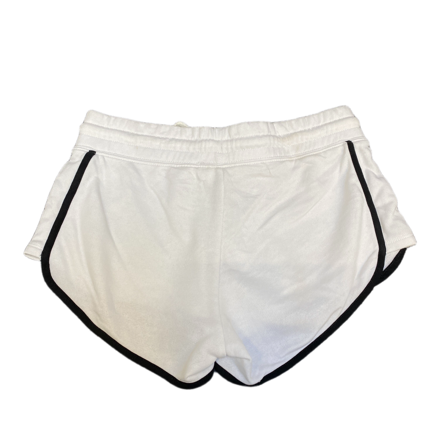 Running Sprinter Shorts Womens XS 28" Waist White Athletic Workout Dolphin Hem