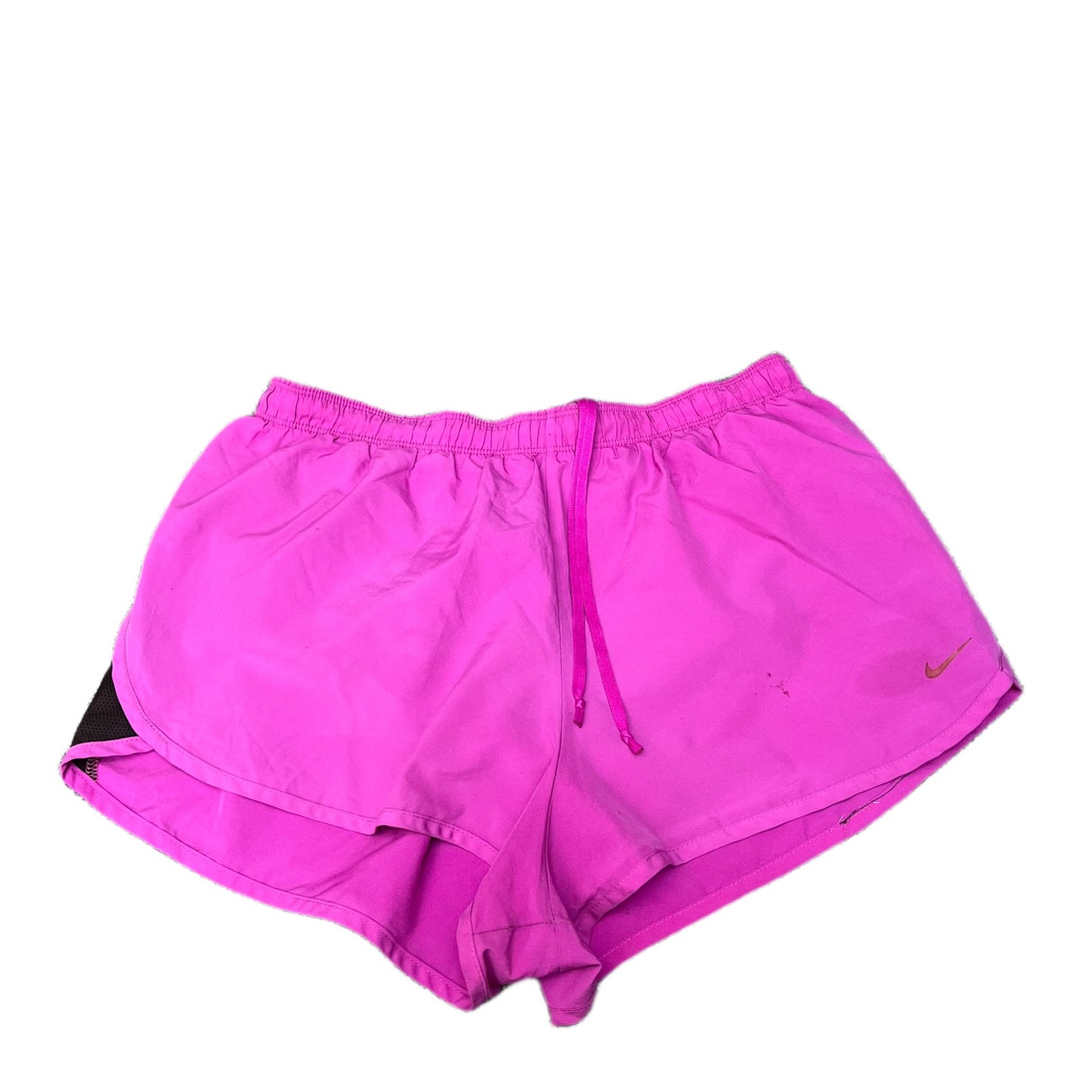 Nike Dri-FIT Athletic Running Shorts Fits as Women XS 27" Waist Pink Dolphin Hem